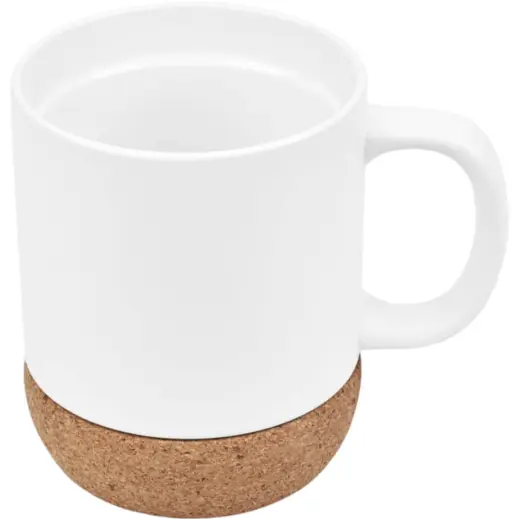 Serendipio Sienna Cork & Ceramic Sublimation Coffee Mug Top